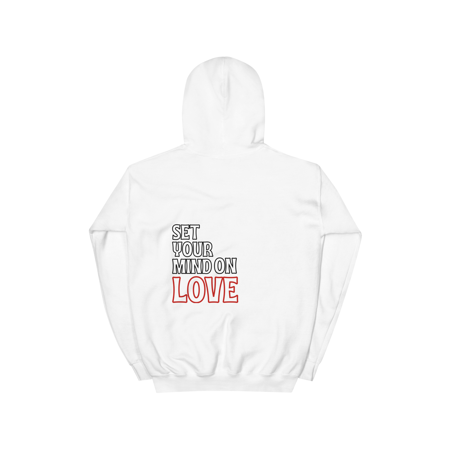 "NOT LUCKY I'M LOVED” Logo Hoodie | WHITE