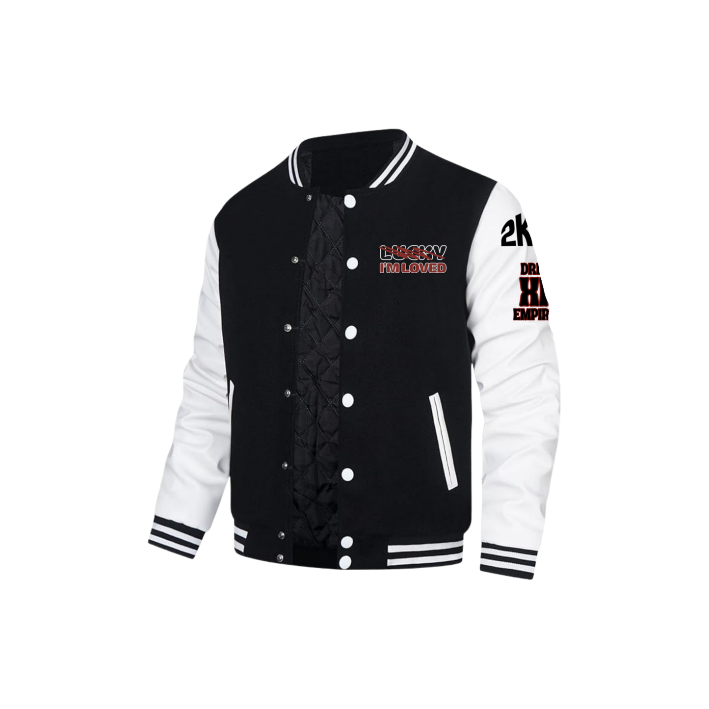 SIGNATURE VARSITY JACKET | BLACK & WHITE