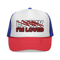 Not Lucky I'm Loved Trucker Cap | Patriotic