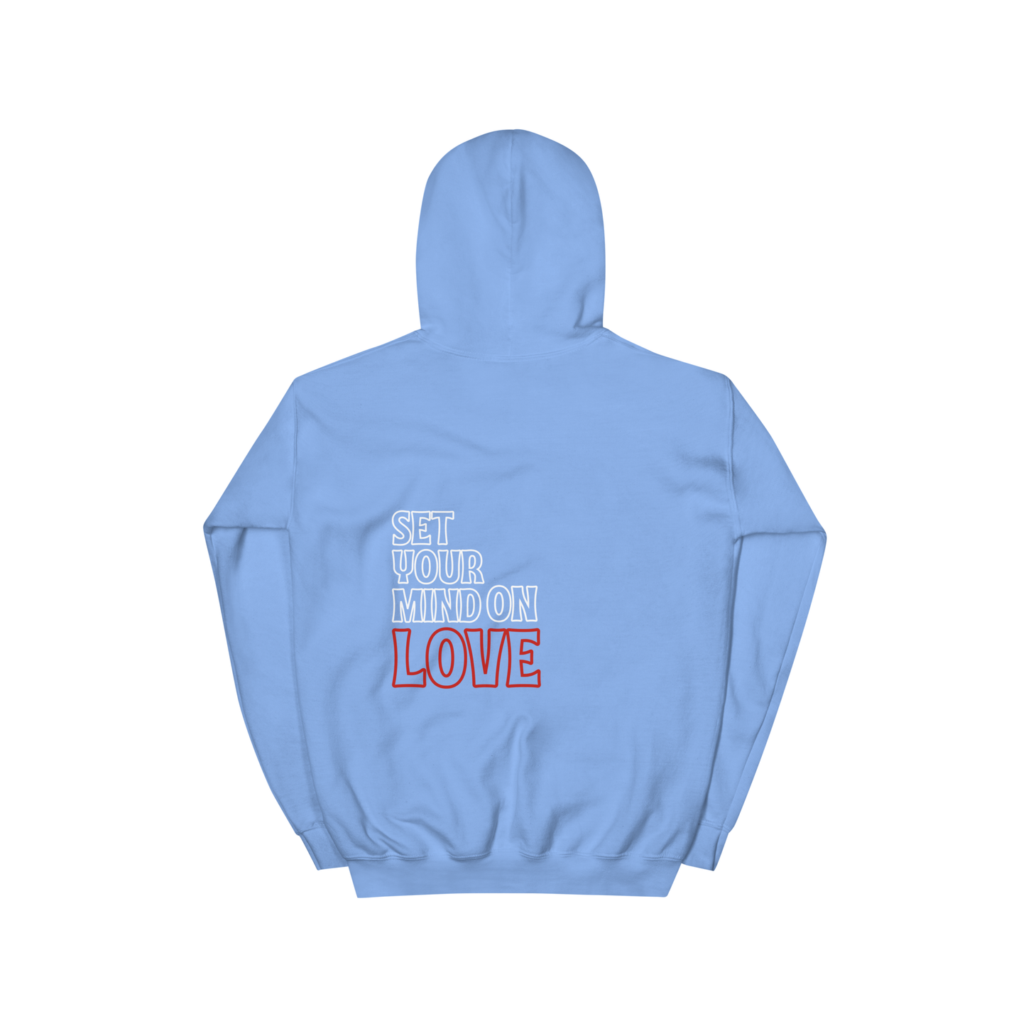 "NOT LUCKY I'M LOVED” Logo Hoodie | BLUE