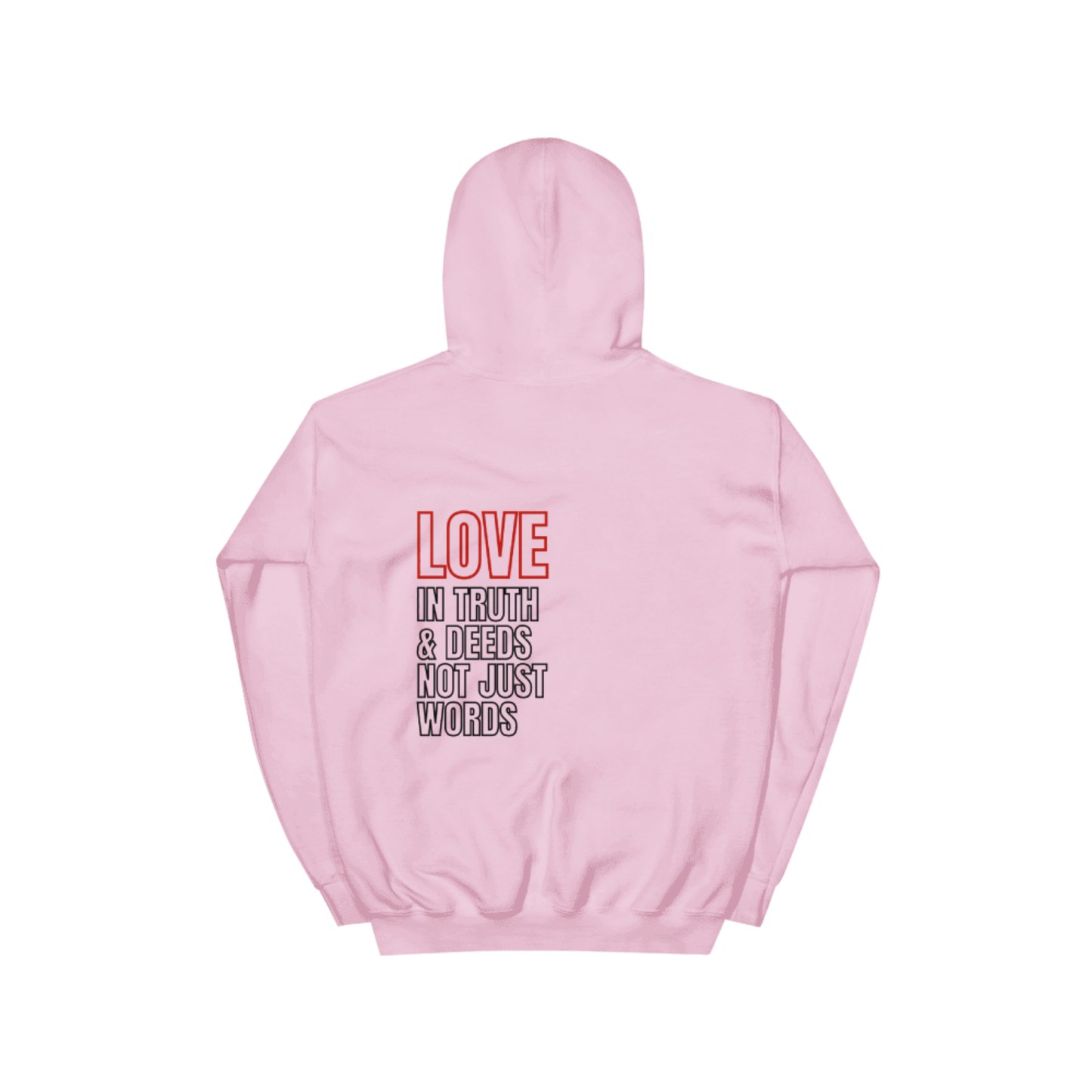 "NOT LUCKY I'M LOVED” Logo Hoodie | PINK