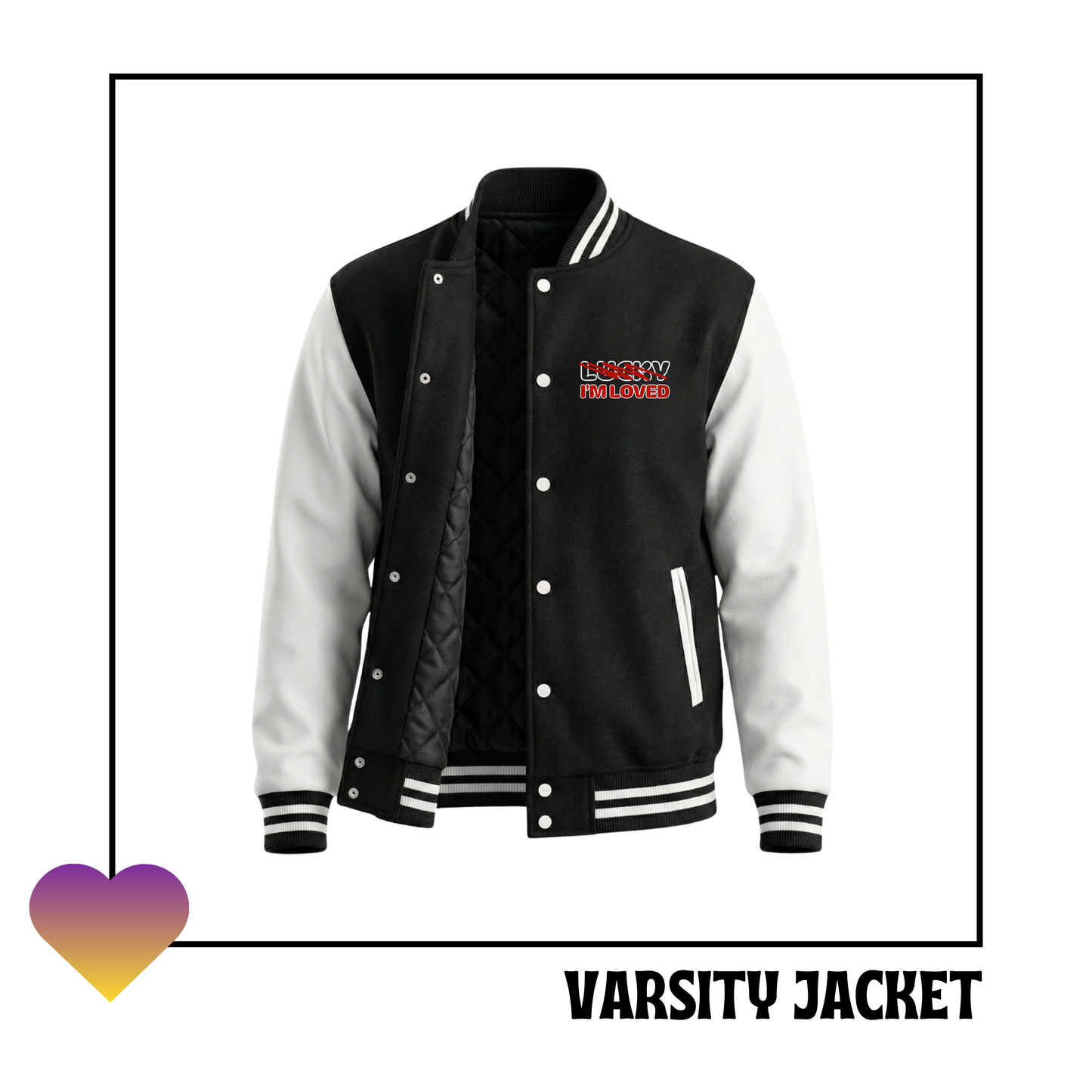 SIGNATURE VARSITY JACKET | BLACK & WHITE