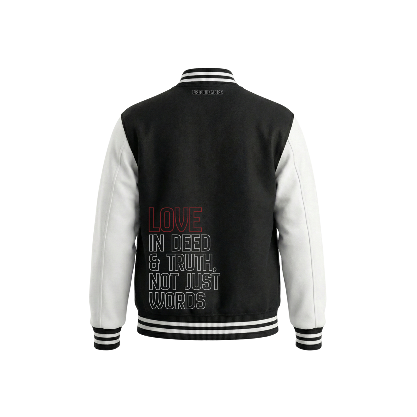 SIGNATURE VARSITY JACKET | BLACK & WHITE