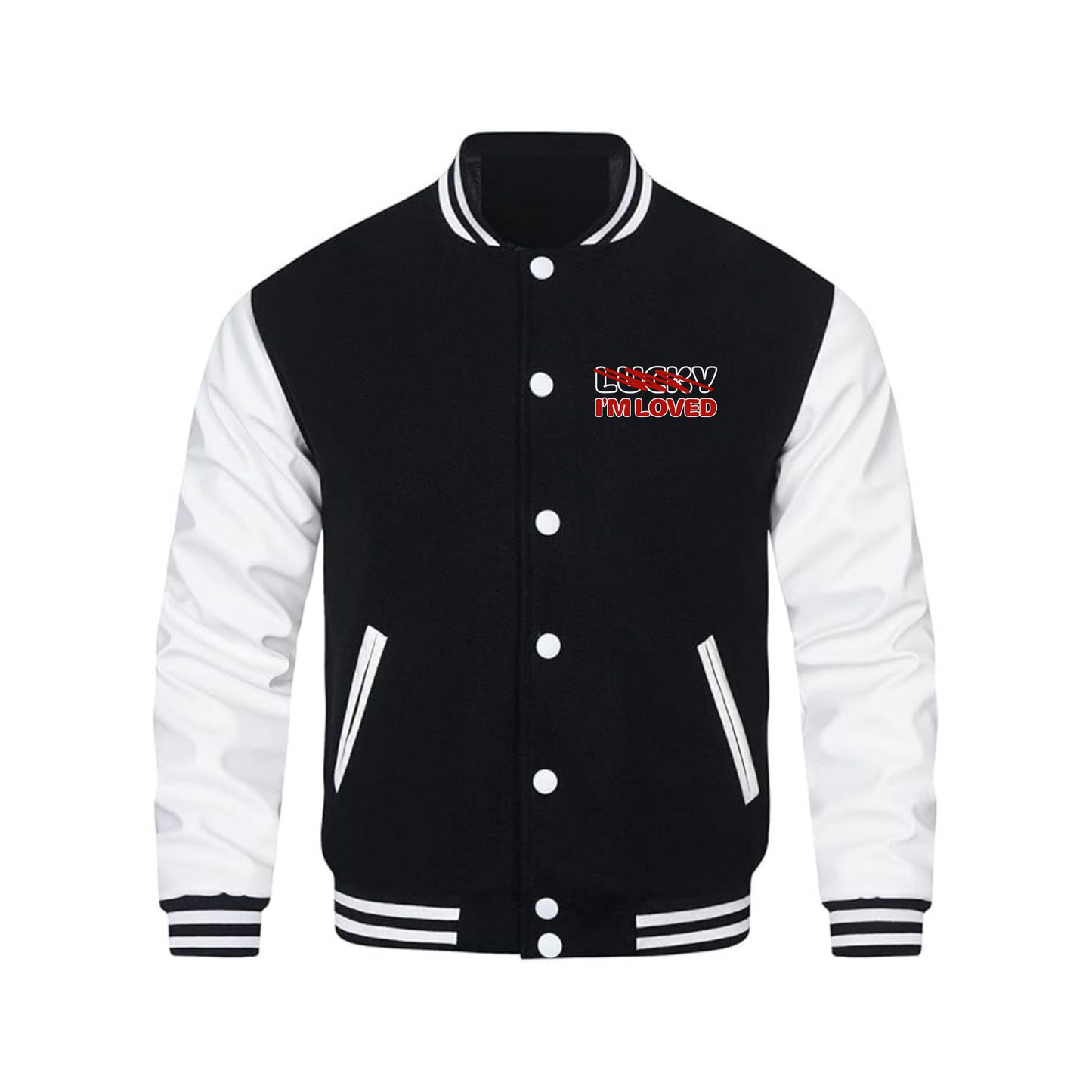 SIGNATURE VARSITY JACKET | BLACK & WHITE